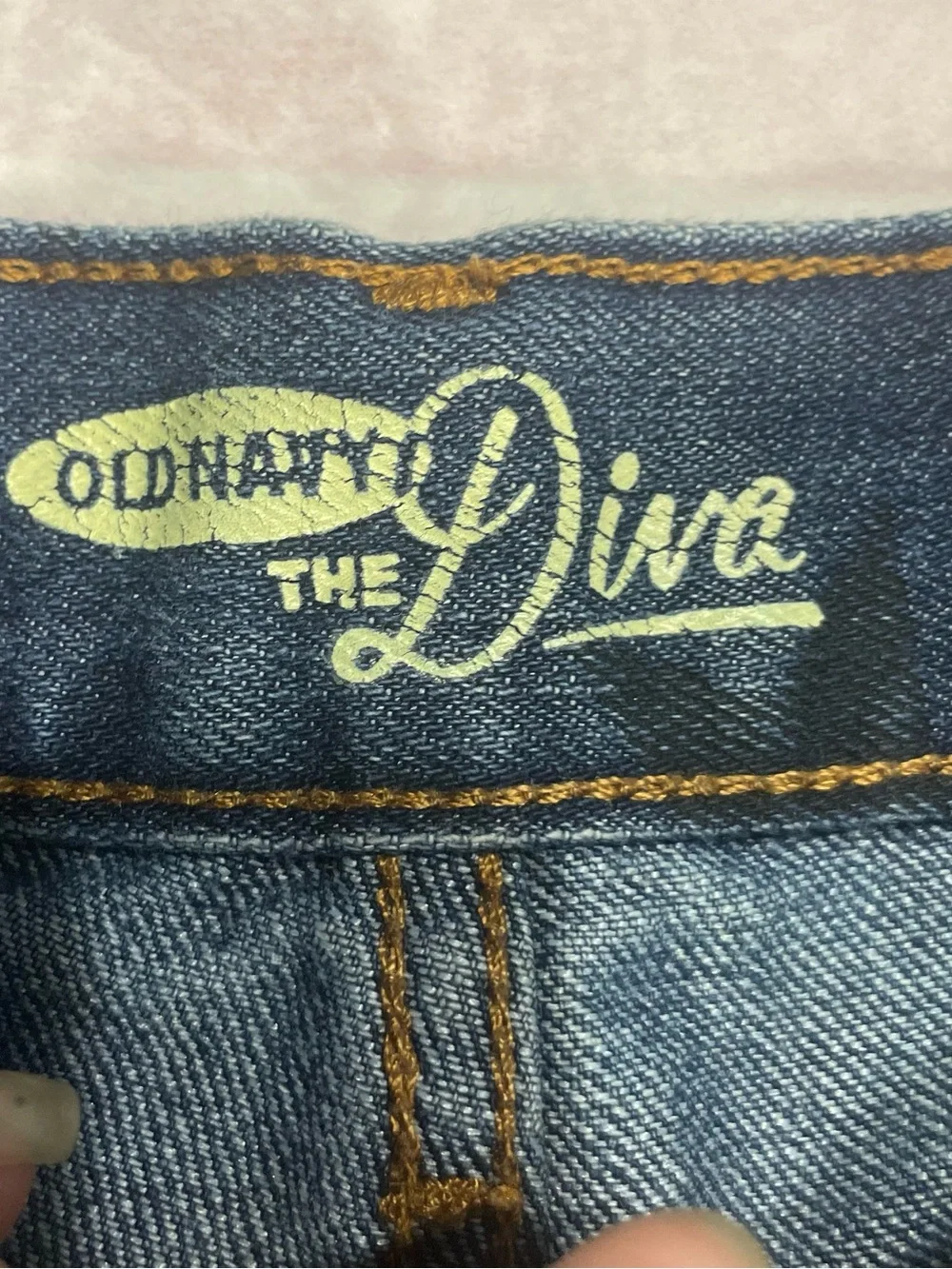 Old Navy The Diva Star Print Denim Cutoff Shorts Size 2 Y2K